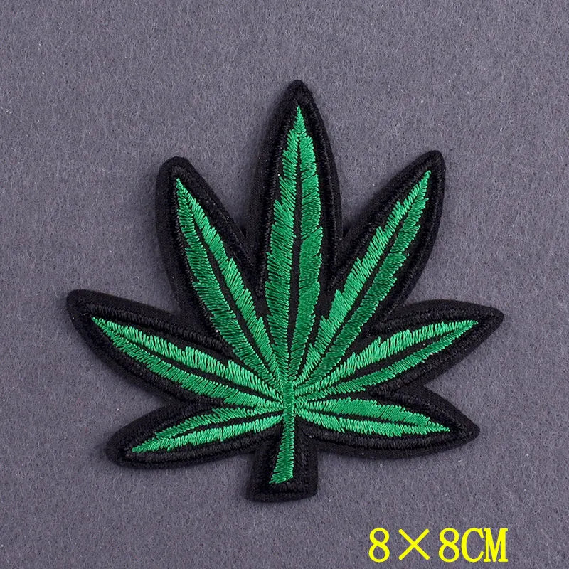 Hippie Patches For Clothing Thermoadhesive Patches DIY Funk Embroidered Patches on Clothes Skull Badges Applique Accessory Decor