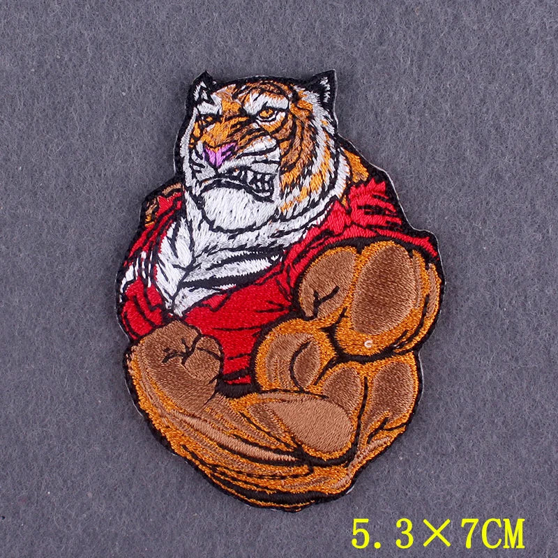 Hippie Patches For Clothing Thermoadhesive Patches DIY Funk Embroidered Patches on Clothes Skull Badges Applique Accessory Decor