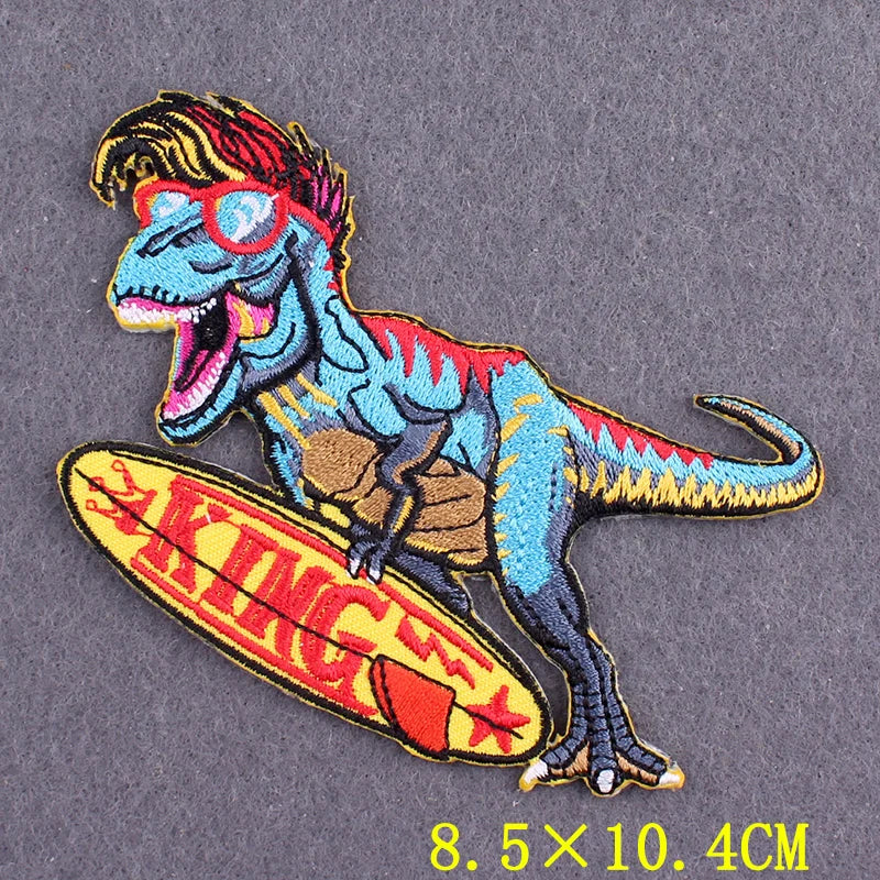 Hippie Patches For Clothing Thermoadhesive Patches DIY Funk Embroidered Patches on Clothes Skull Badges Applique Accessory Decor