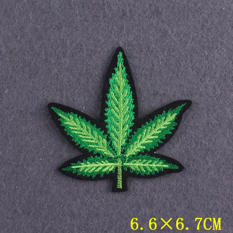 Hippie Patches For Clothing Thermoadhesive Patches DIY Funk Embroidered Patches on Clothes Skull Badges Applique Accessory Decor