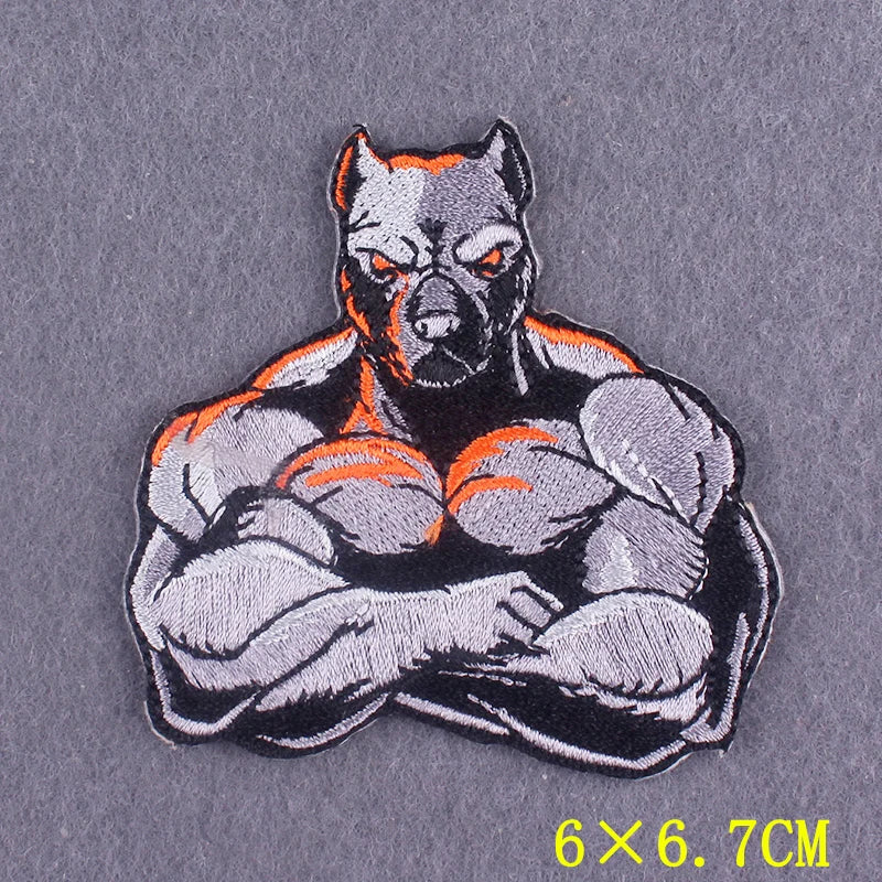 Hippie Patches For Clothing Thermoadhesive Patches DIY Funk Embroidered Patches on Clothes Skull Badges Applique Accessory Decor