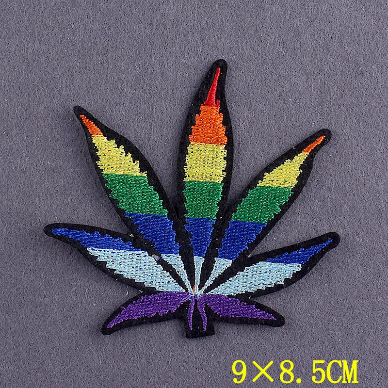 Hippie Patches For Clothing Thermoadhesive Patches DIY Funk Embroidered Patches on Clothes Skull Badges Applique Accessory Decor