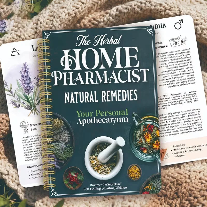 Herbal Home Pharmacist Natural Remedies Book Personal Apothecary Self Healing Wellness Guide Holistic Health