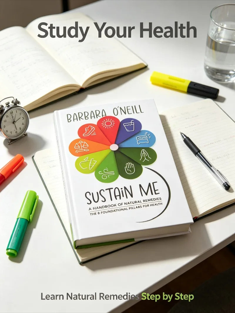 Sustain Me by Barbara O'Neill Natural Remedies Handbook 9 Health Pillars Holistic Wellness Natural Healing Self Care Guide