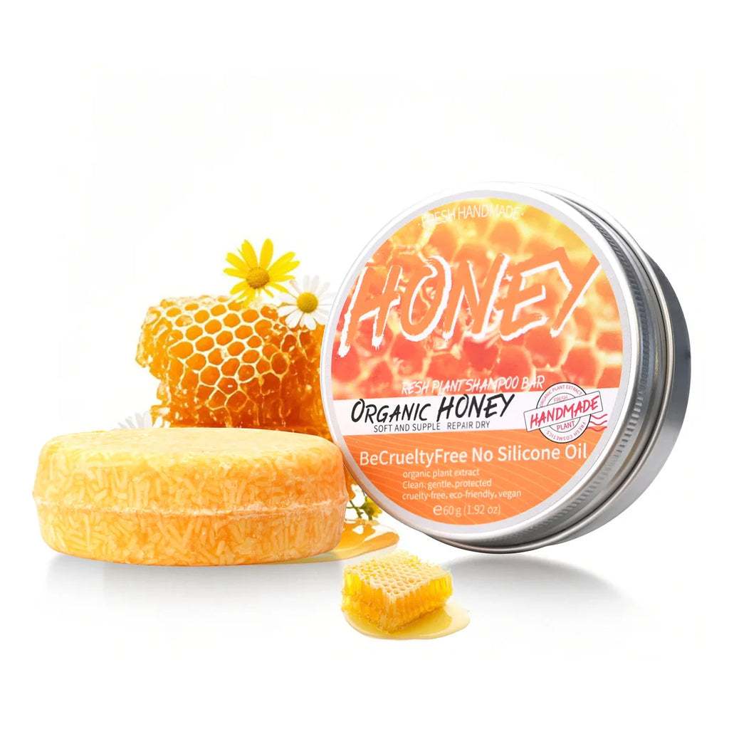 Natural Honey Shampoo Plant Essence Extract Refreshing Shampoo Soft Hair Dandruff and Oil Removal
