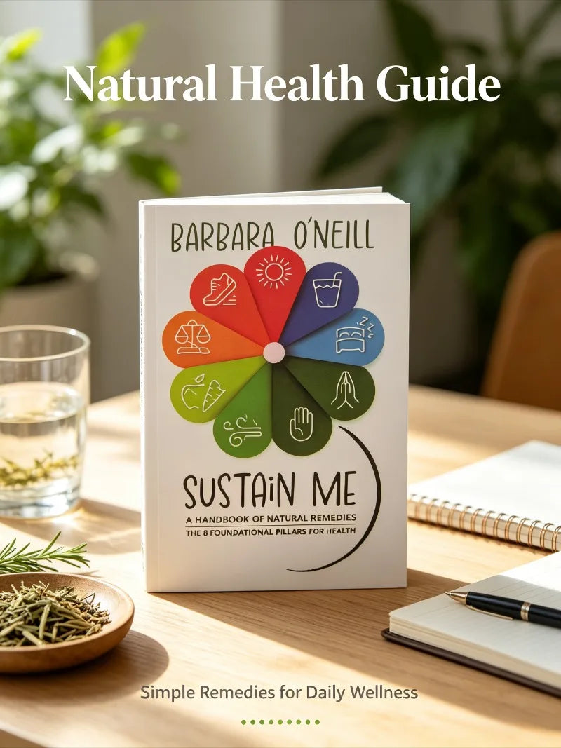 Sustain Me by Barbara O'Neill Natural Remedies Handbook 9 Health Pillars Holistic Wellness Natural Healing Self Care Guide